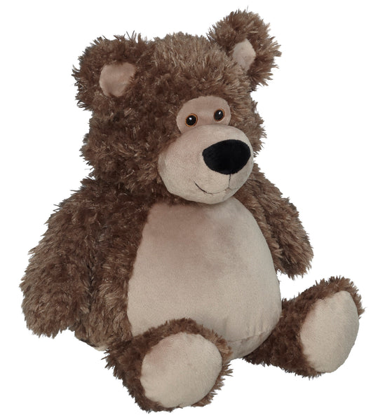 16 inch Bobby Buddy Bear, Brown - Customization Included-Quick Stitch Designs