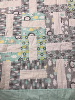 Mint Green Baby Quilt 46X52-Quick Stitch Designs
